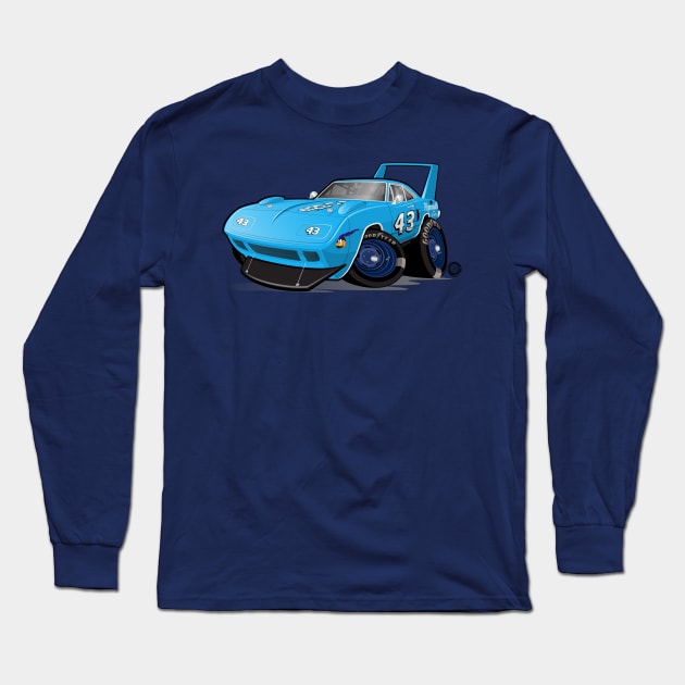 Plymouth SuperBird 43 Petty Long Sleeve T-Shirt by Goin Ape Studios